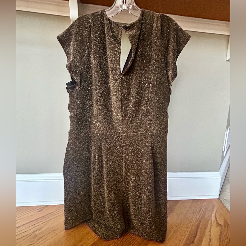 Bronze glitter shorts romper - Picture 3 of 3
